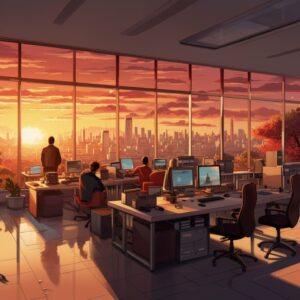 beautiful-office-space-cartoon-style_23-2151043197